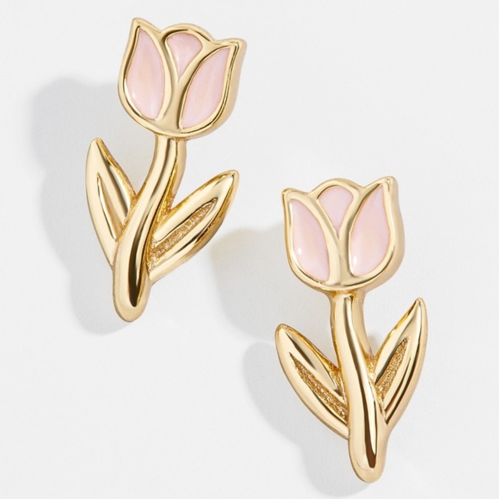 BaubleBar 18k Gold Tulip Earrings